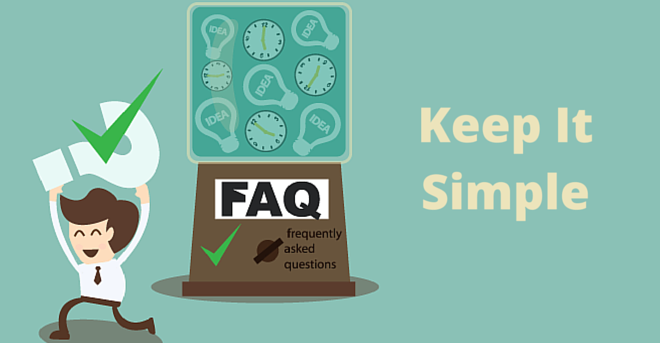 A cartoon machine that is full of ideas with a man running away with a answered question.